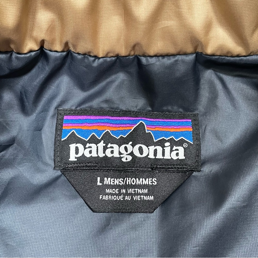 Patagonia Nano Puff Jacket Gold 1/2 Zip Quilted Puffer Pullover Coat Men's Large - Picture 14 of 16